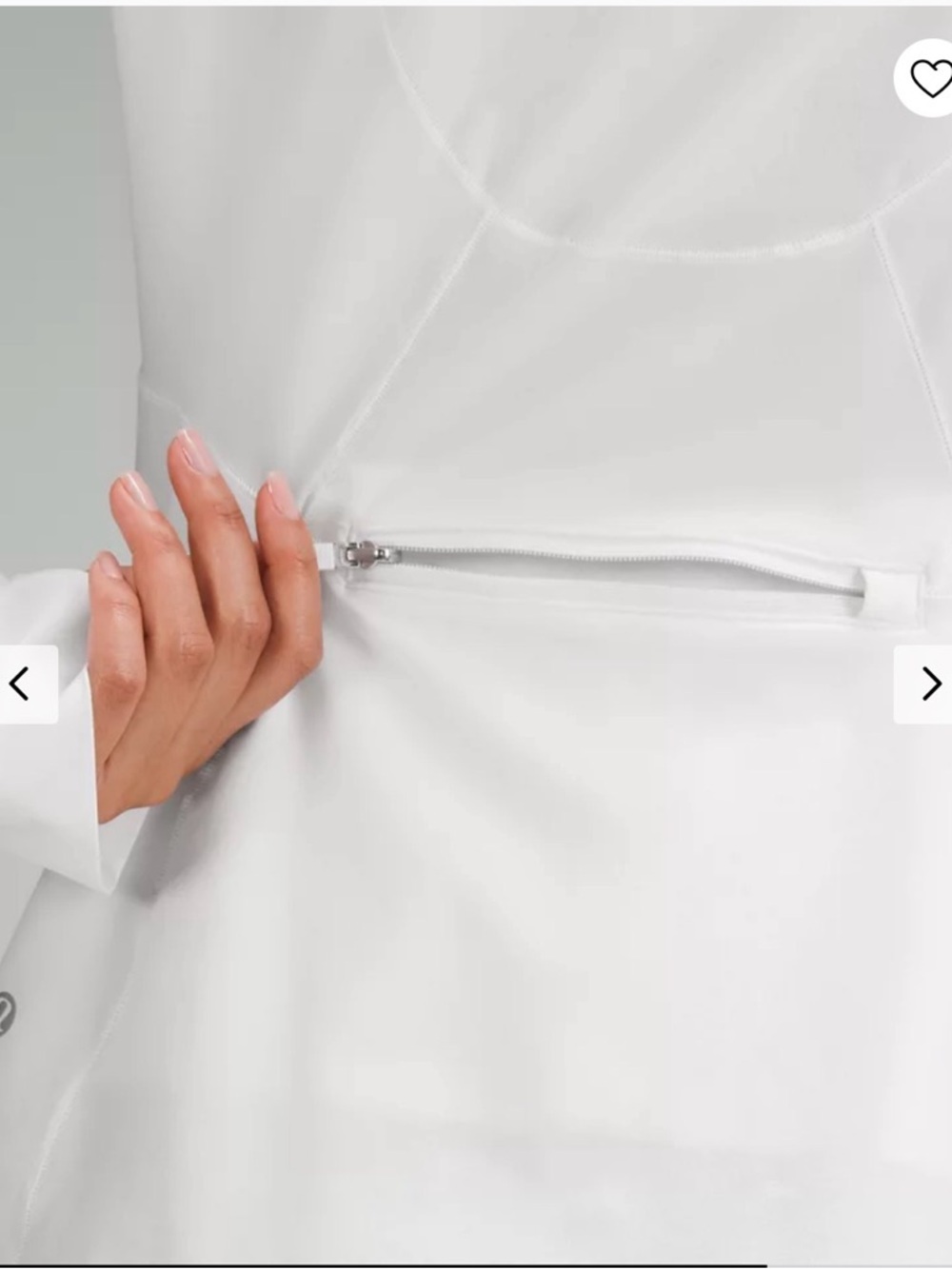 Lululemon Mist Over Windbreaker Jacket | White | Size 6 - Picture 6 of 16